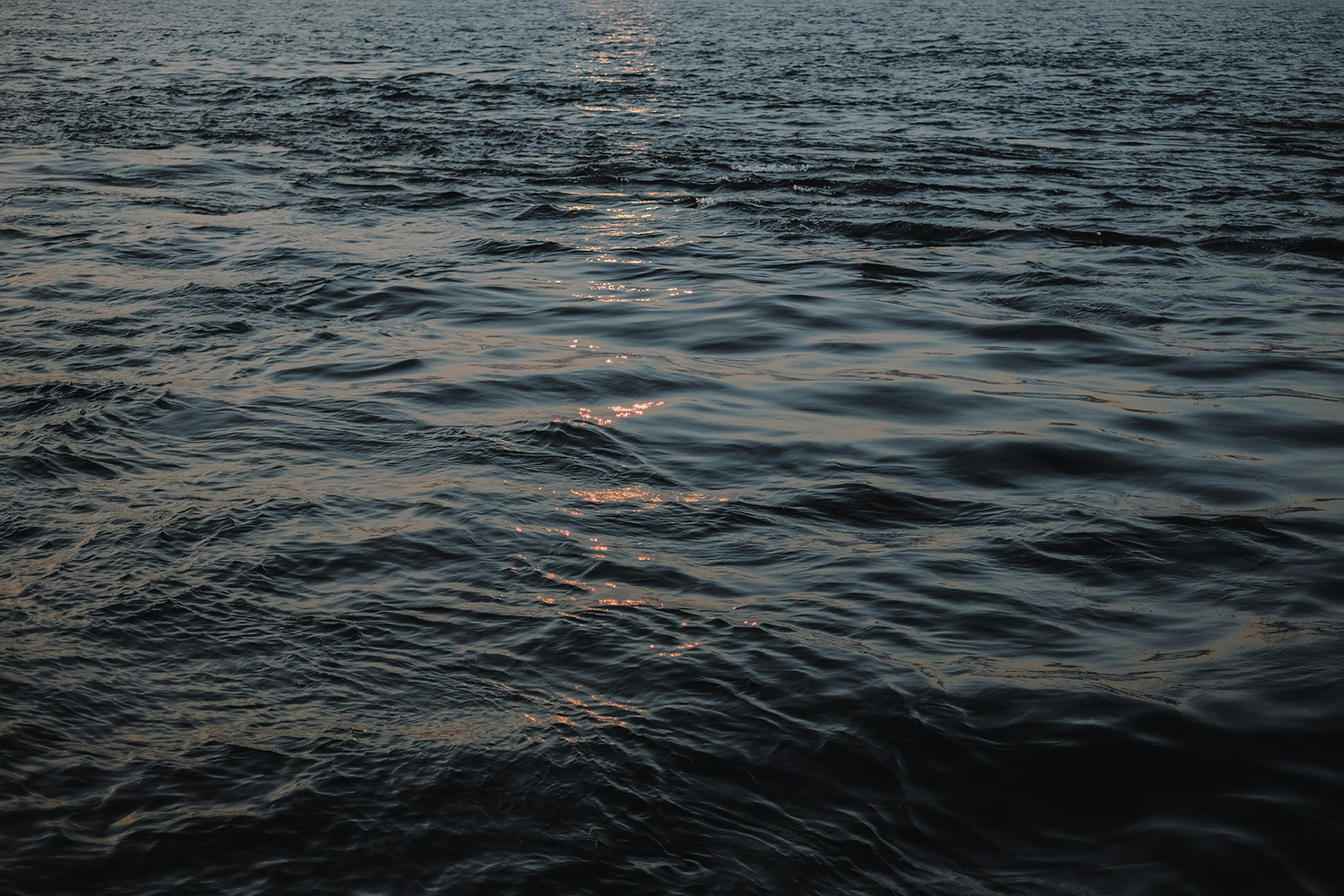 ocean getting darker